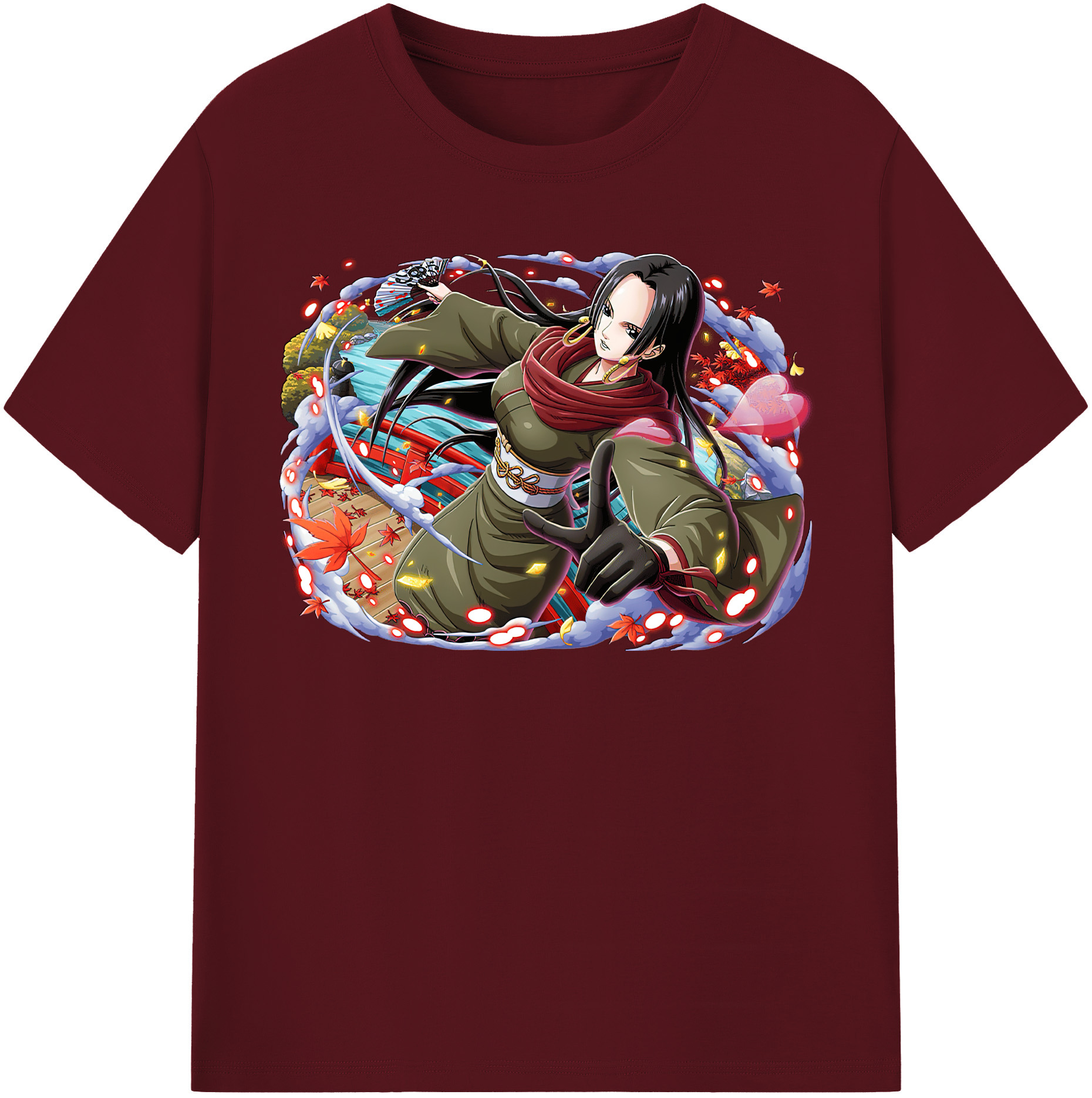 ワンピース ボア・ハンコック ONE PIECE Boa·Hancock 綿100％半袖Tシャツ（フロントプリント）